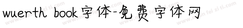 wuerth book字体字体转换